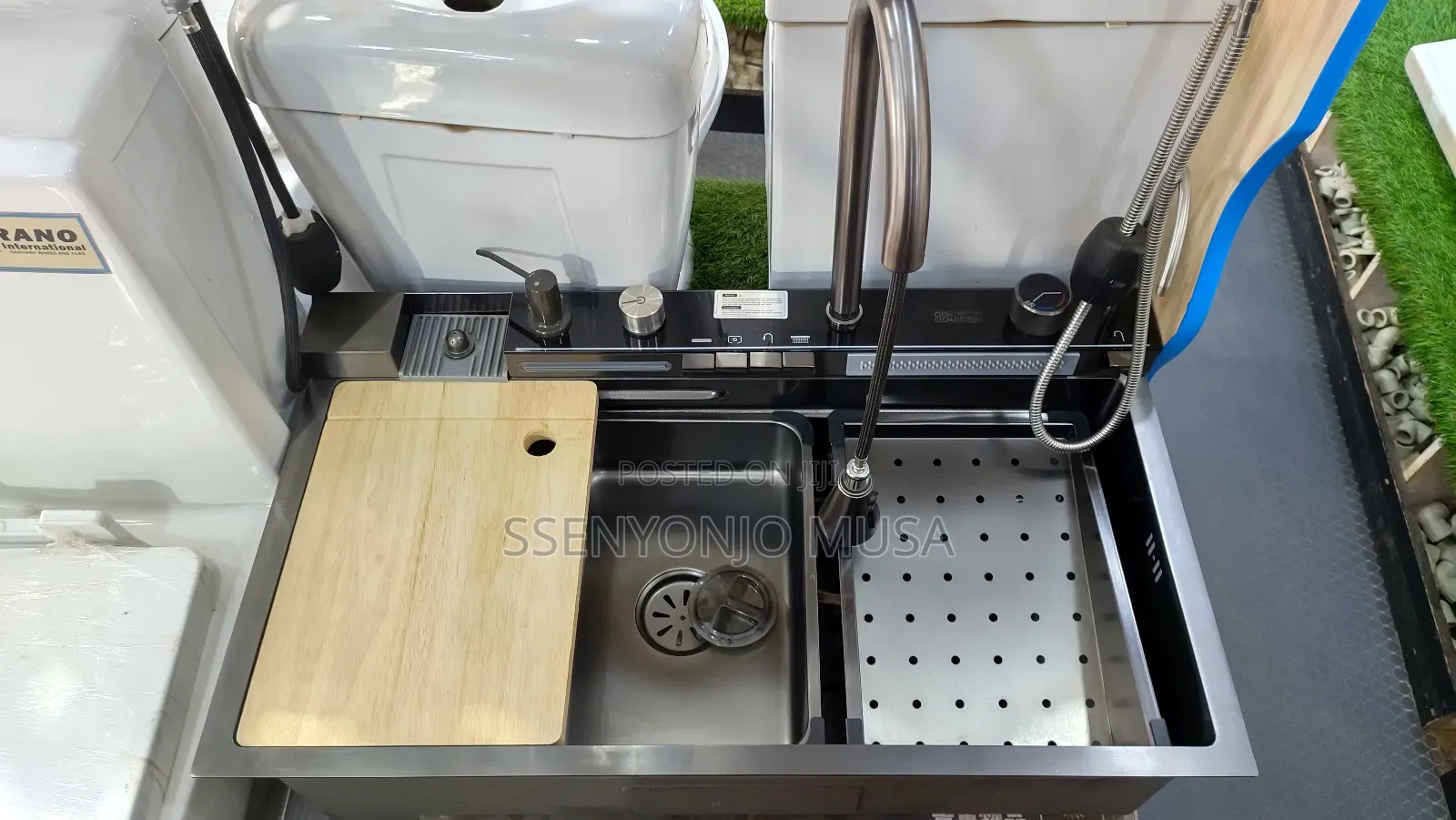 Large Stainless Steel Kitchen Sink With Digital Display