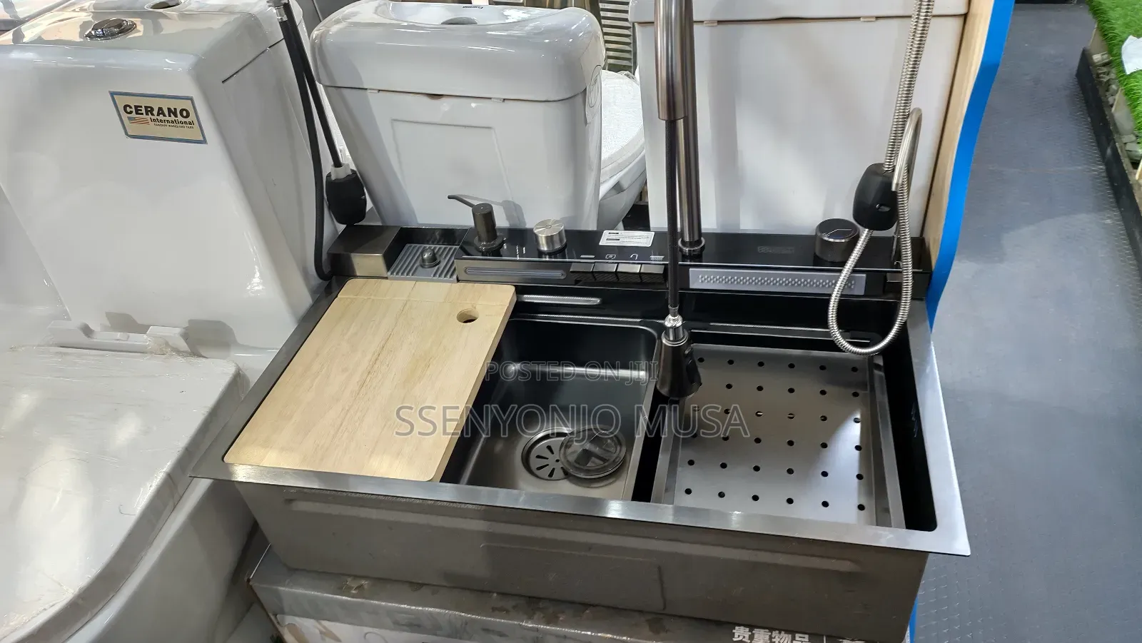 Large Stainless Steel Kitchen Sink With Digital Display