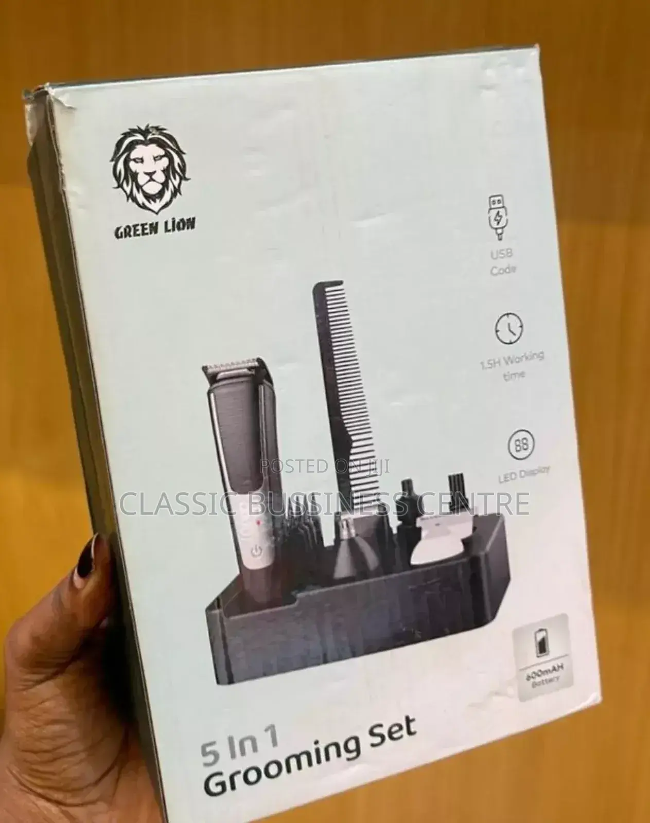Green Lion Hair Trimmer / Green Lion 5 in 1 Grooming Trimmer