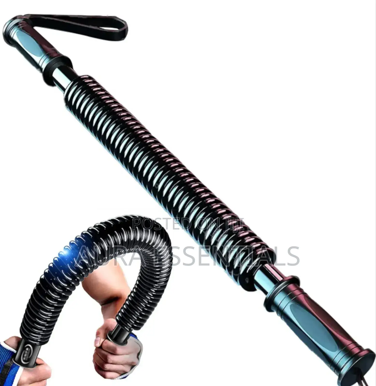 Heavy-Duty 60kg Spring Power Twister Exercise Bar