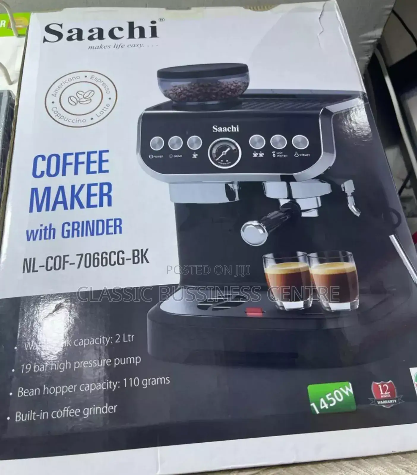 Saachi Coffee Espresso Machine 15 Bar