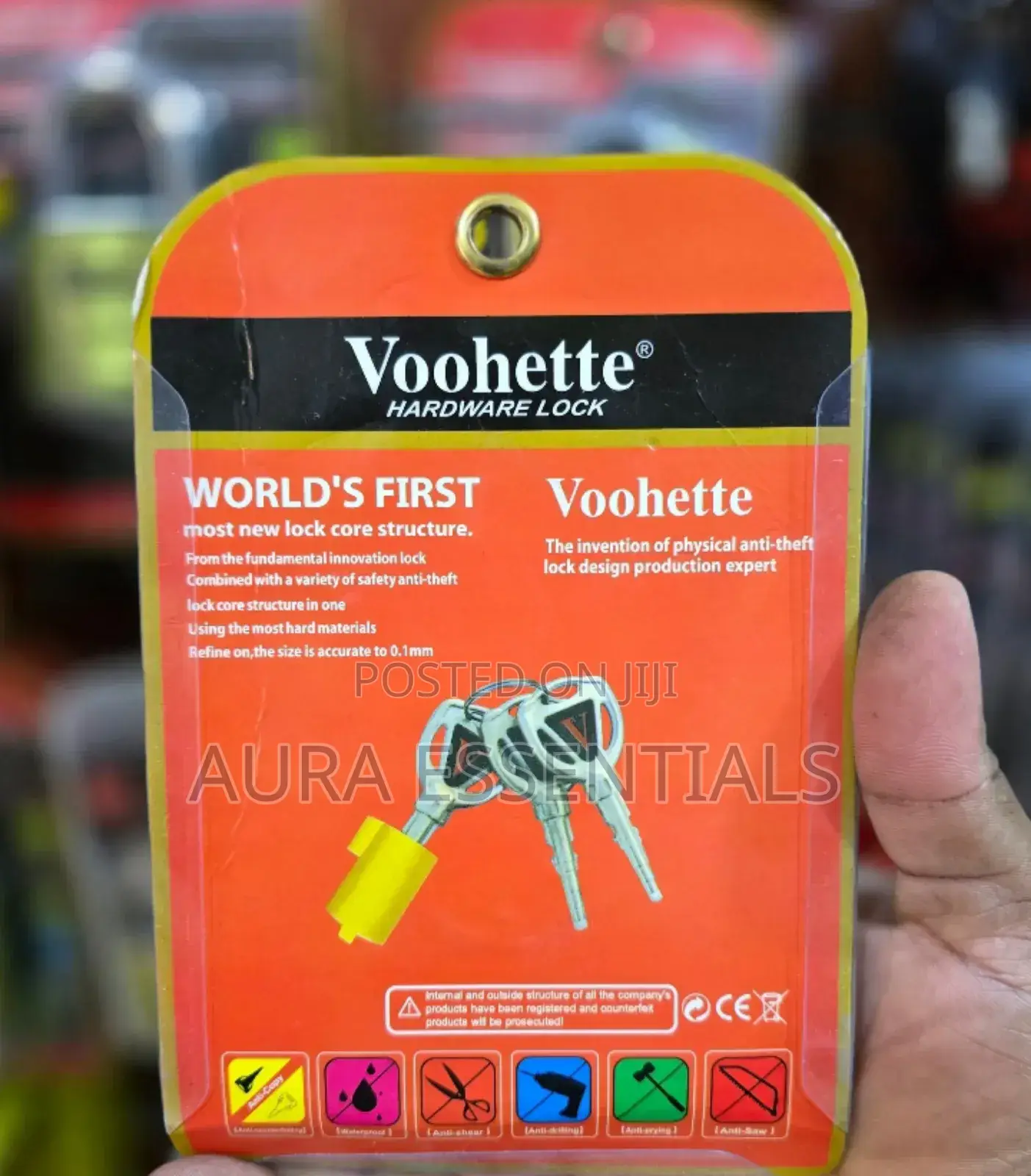 Voohette 70mm Anti Rust Top Security Padlock