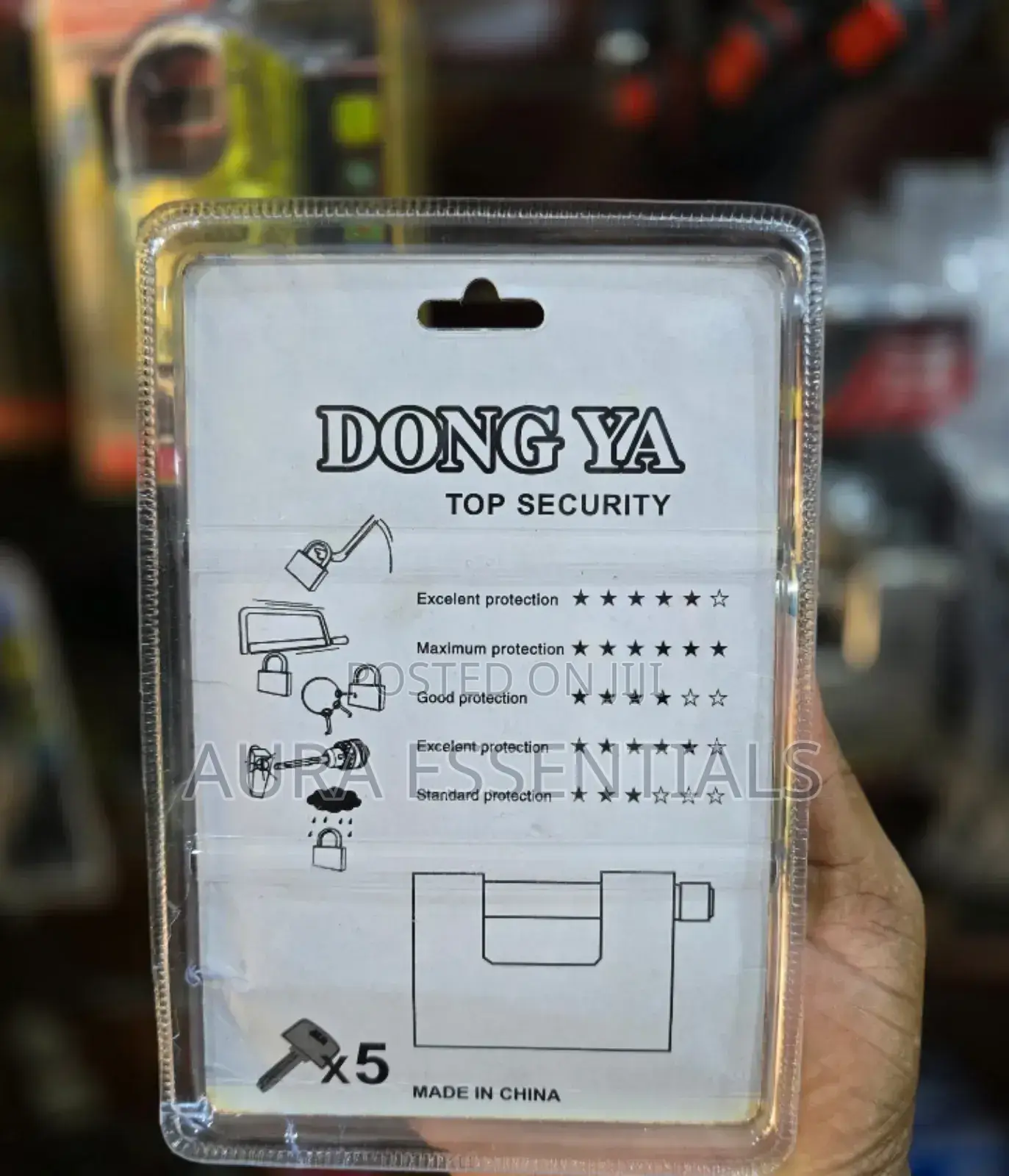 Dongya 94mm Original Heavy-Duty Stainless Steel Padlock