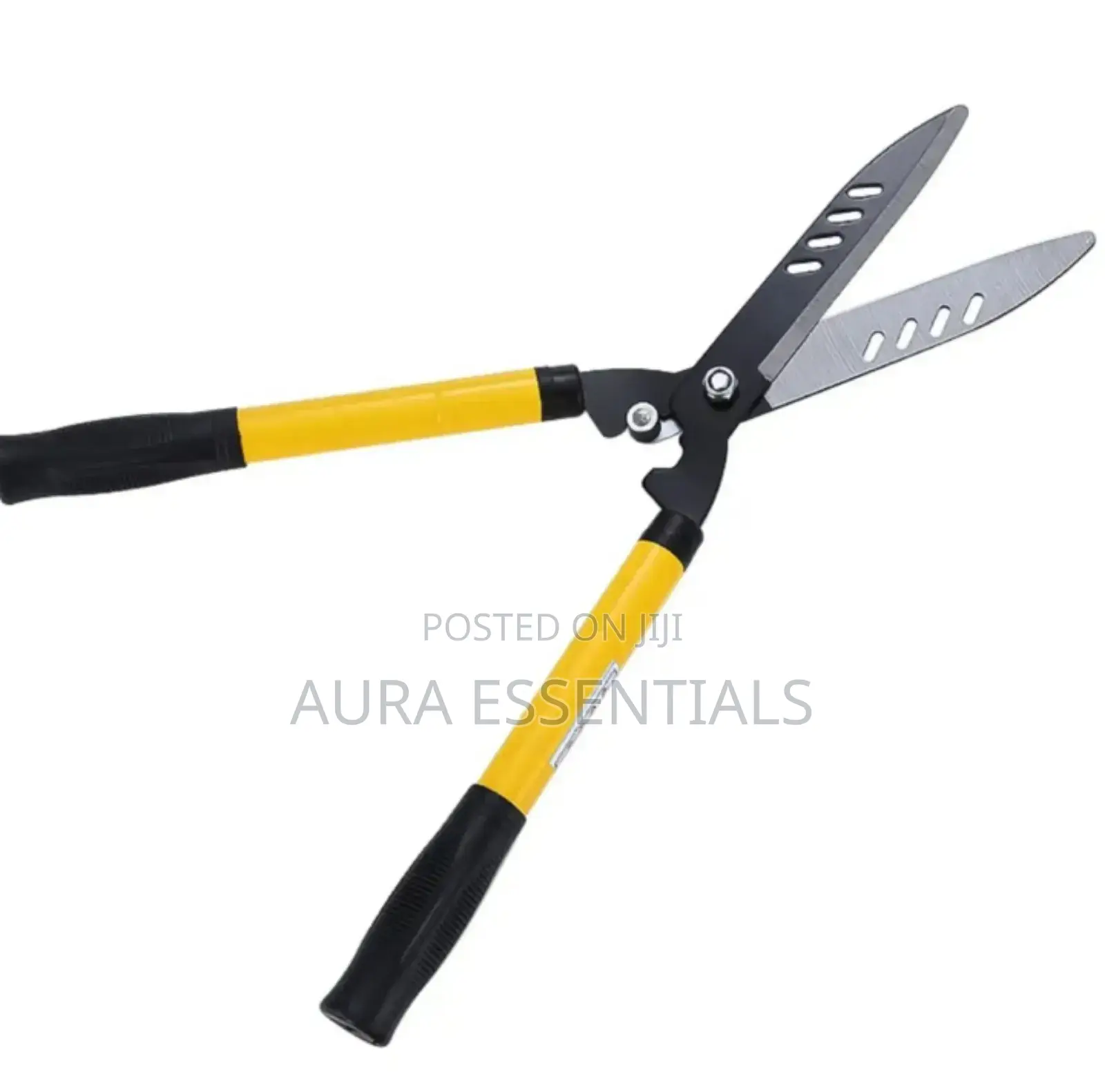 Heavy Duty Metal Garden Hedge Shear Cutter Black Yellow