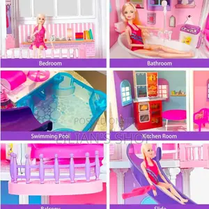 Large Kids Barbie Dream House Play Toy