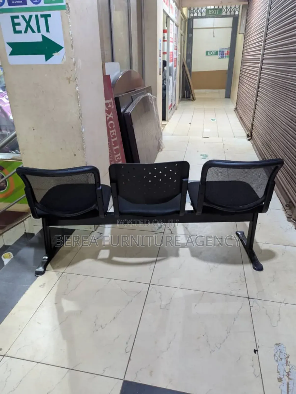 Mesh Three Seater Chair Available