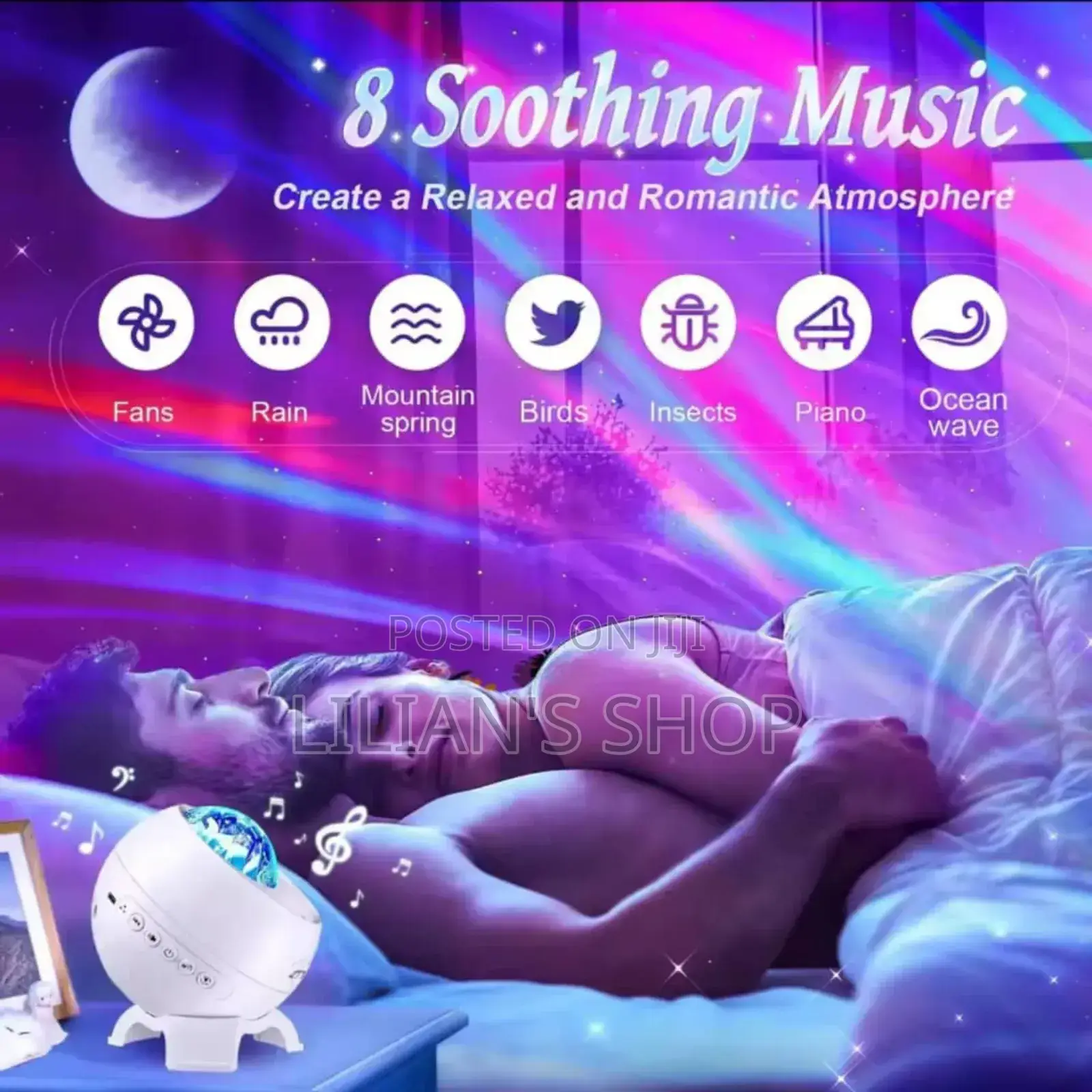 Rechargeable Starry Sky Light Projector