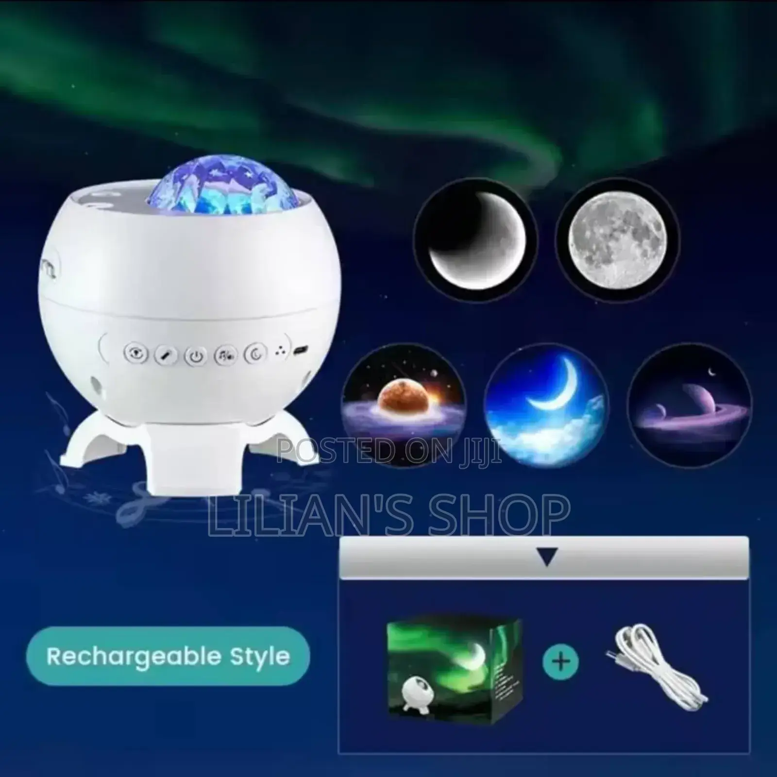 Rechargeable Starry Sky Light Projector