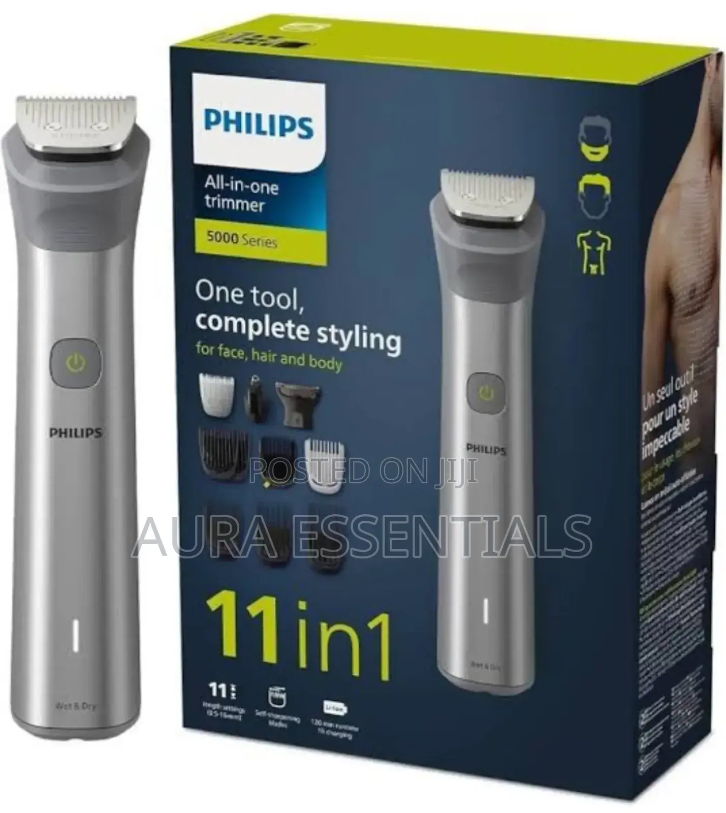 Philips 11-in-1 All-in-One Trimmer, Series 5000 Grooming Kit