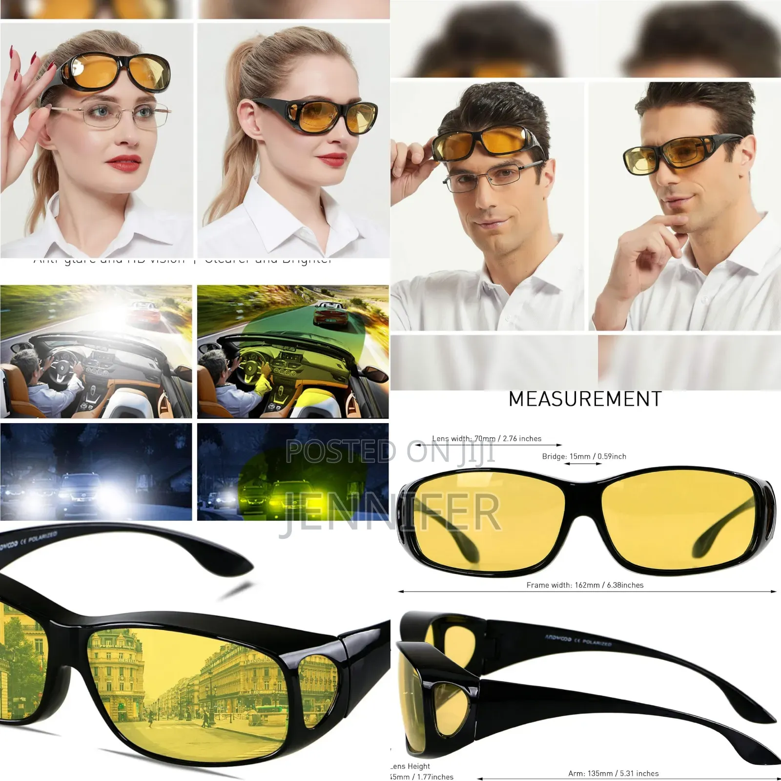 Night Vision Glasses for Driving Men Women