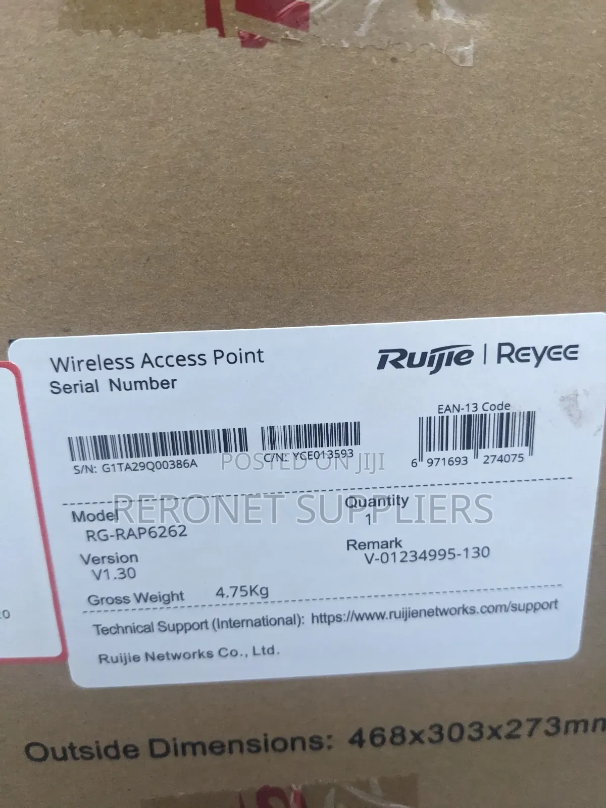Ruijie Rg-rap6262 Ax3000 Outdoor Omni-directional