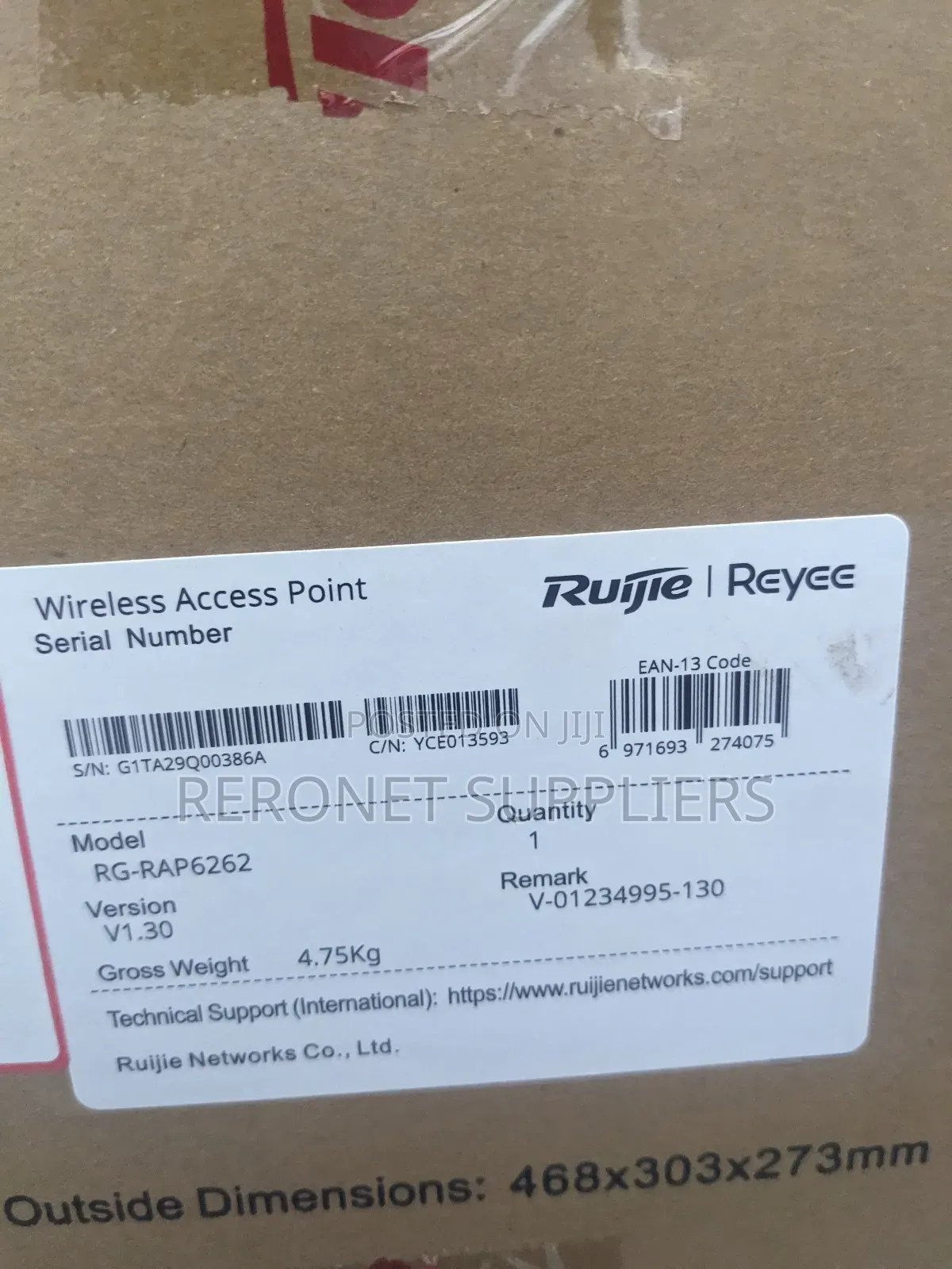 Ruijie Rg-rap6262 Ax3000 Outdoor Omni-directional