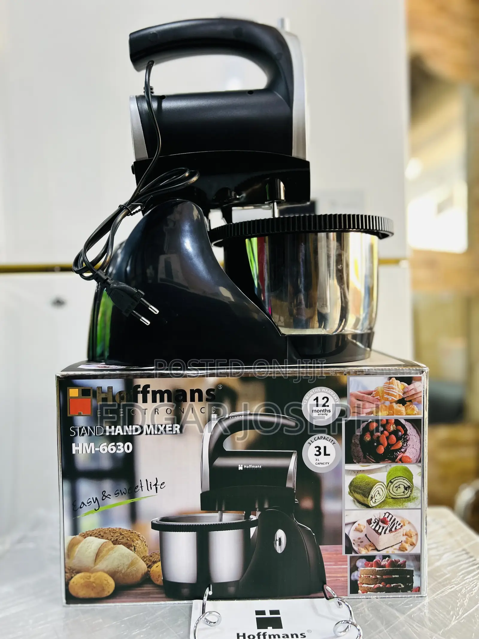 Hoffmans Stand Hand Mixer 3l