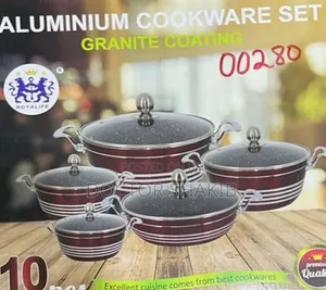 Heavy-Duty Aluminum Cookware Set- 10pcs