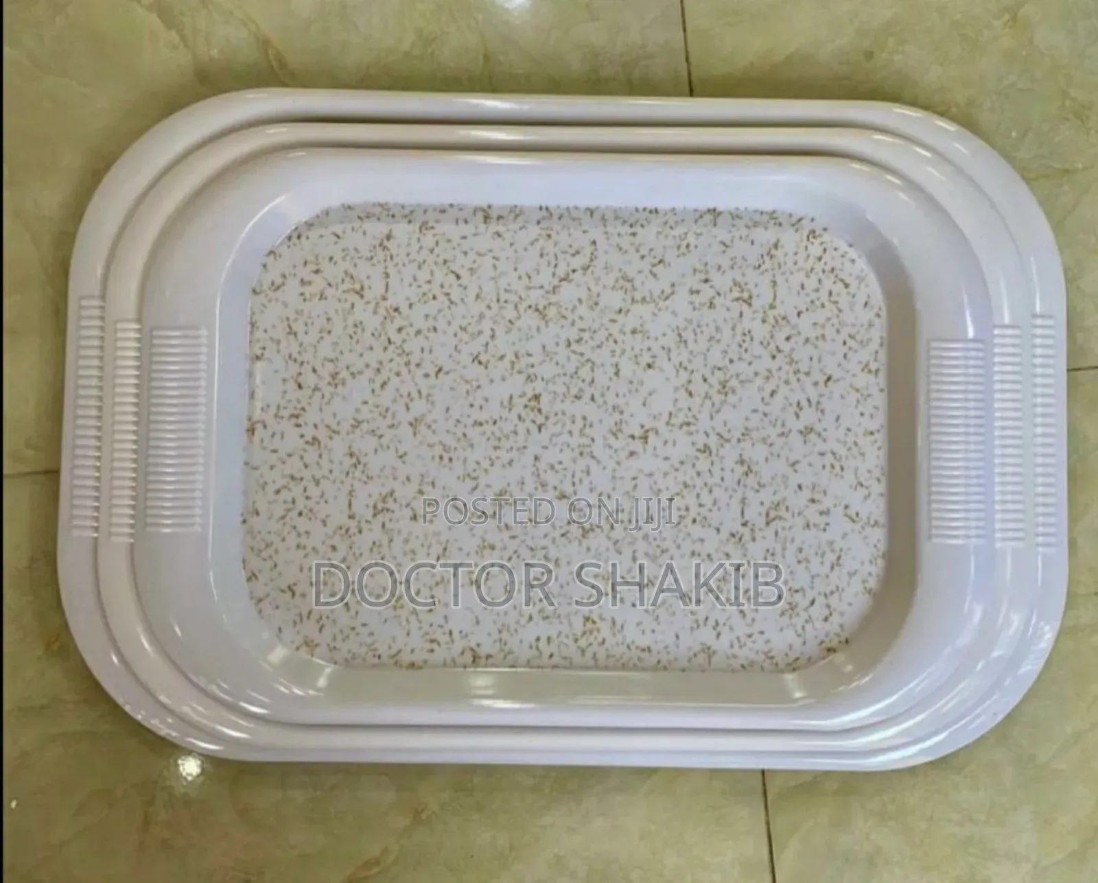 Strong Melamine Serving Trays- 3 PCS