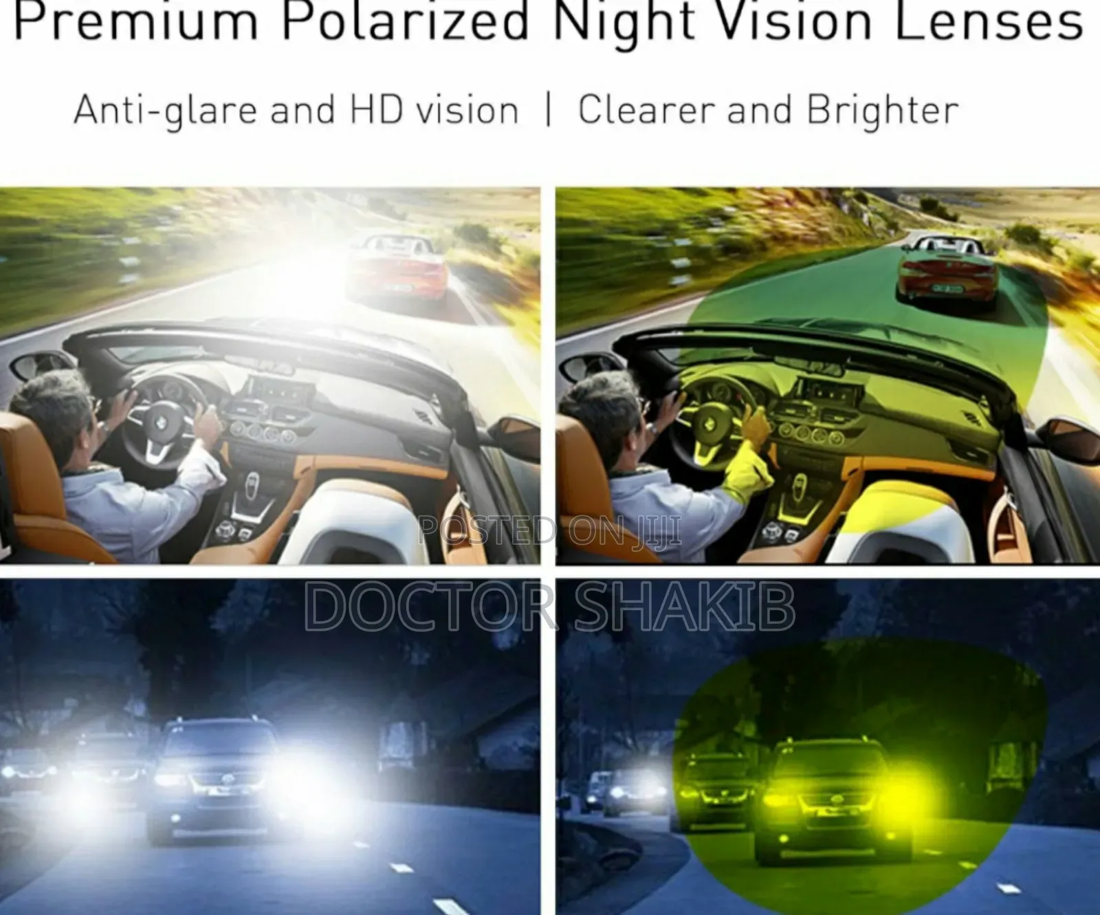 New Night Vision Glasses for Driving for Men and Women