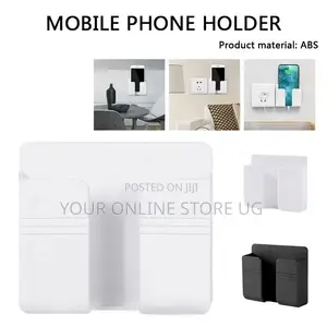 Wall-Mounted Phone Remote Holder With Charging Slot Hook