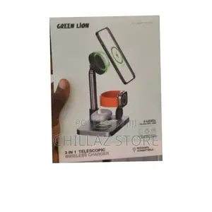 3 in 1 Green Lion Telescopic Wireless Charger.