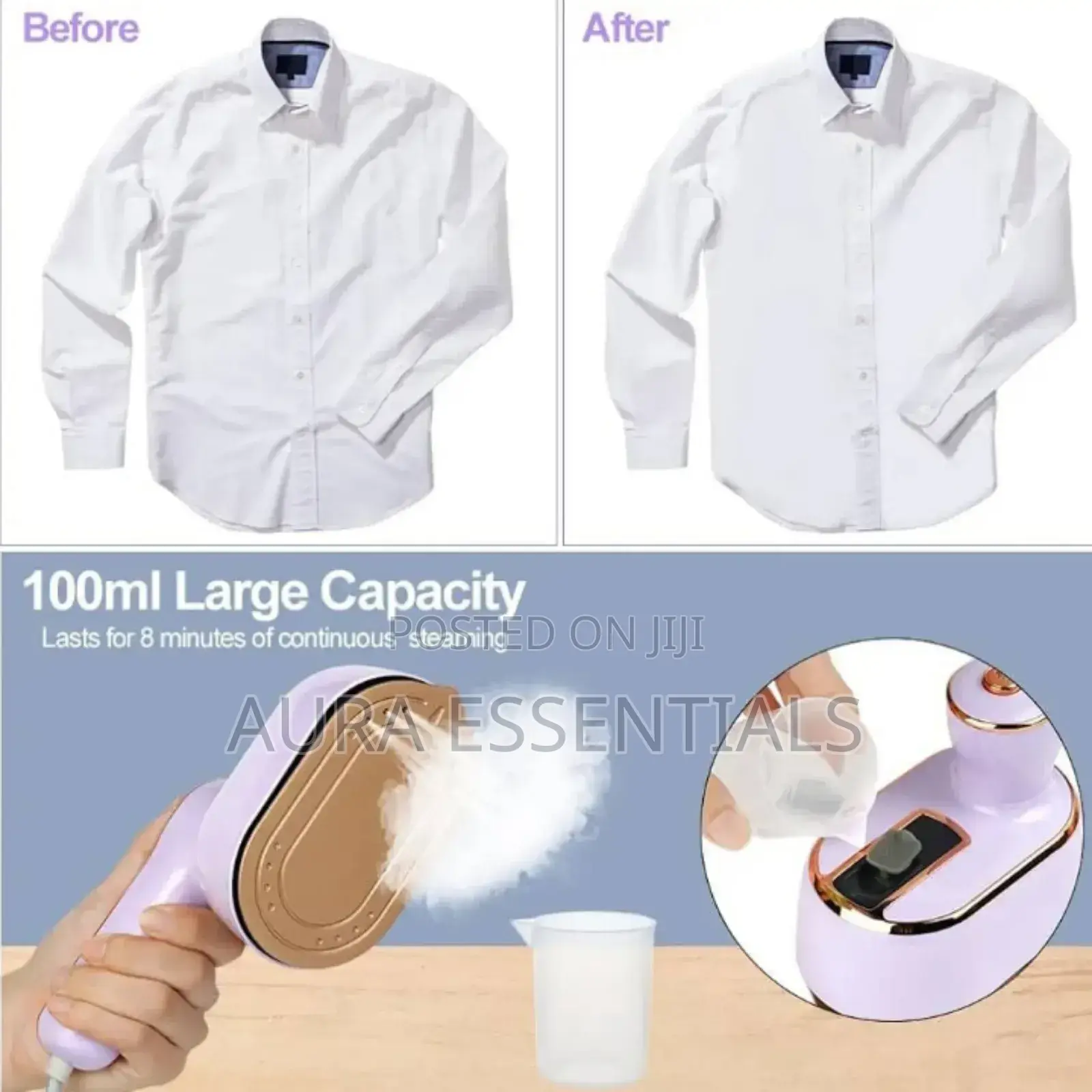 Durable 1000w Mini Steam Iron