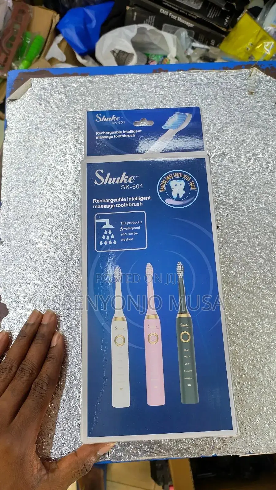 Shuke Sk-601 Electric Toothbrush - Waterproof, Long-