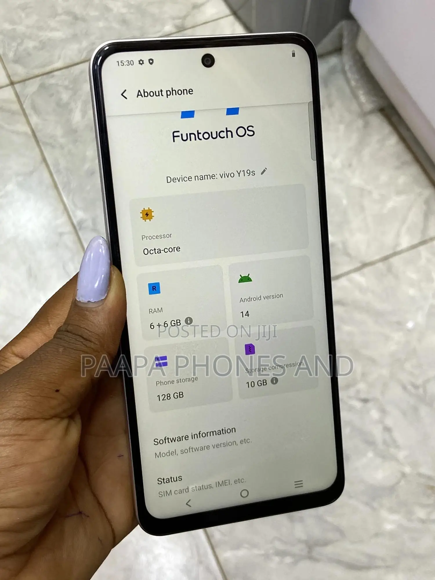 Vivo Y19 128 GB White