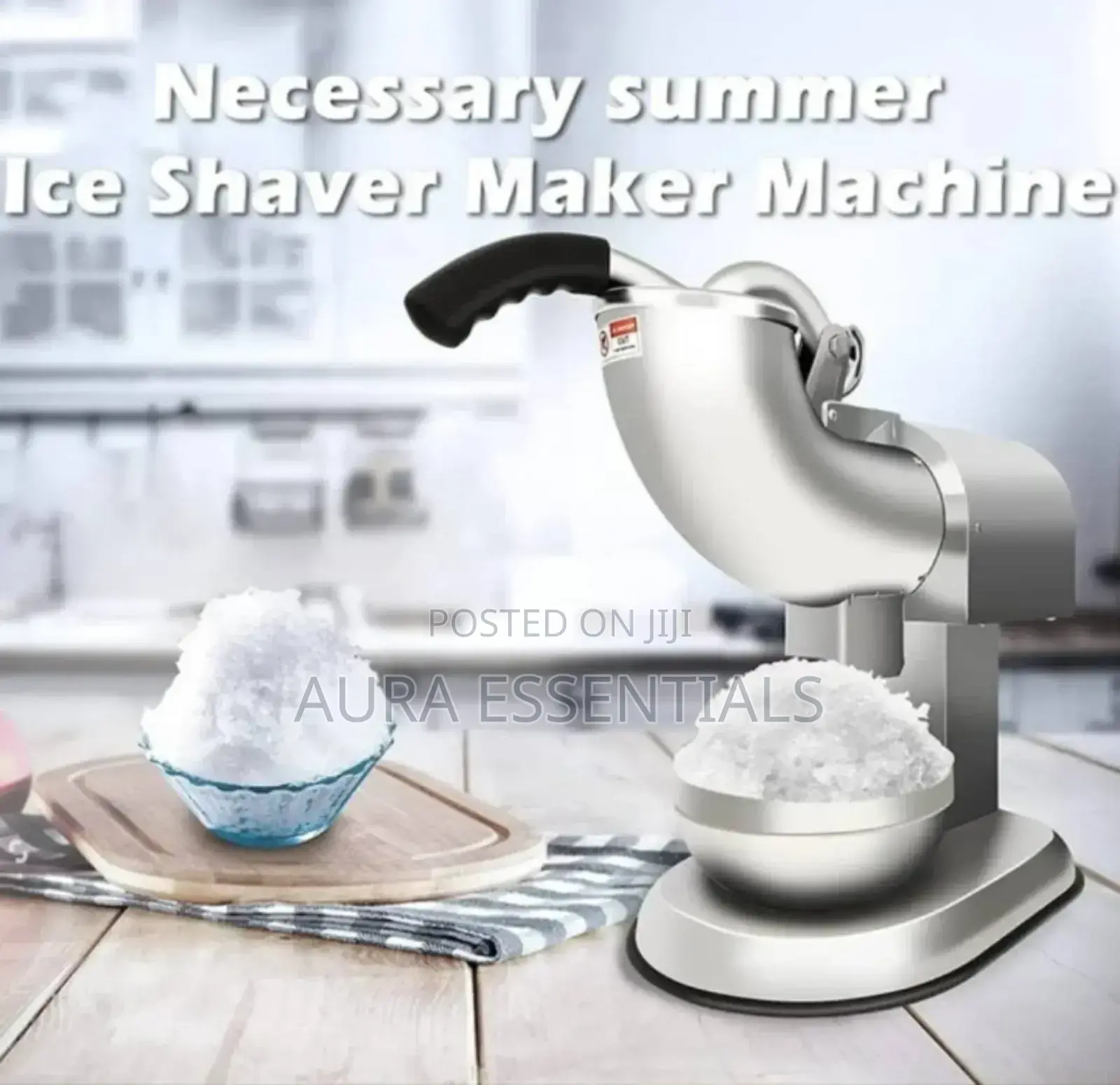 Double Blade Electric Ice Shaver Crusher Machine