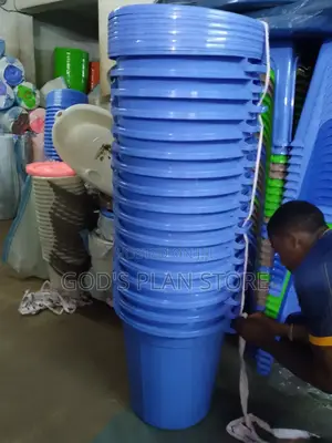 Plastic Storage Buckets With Two Handles