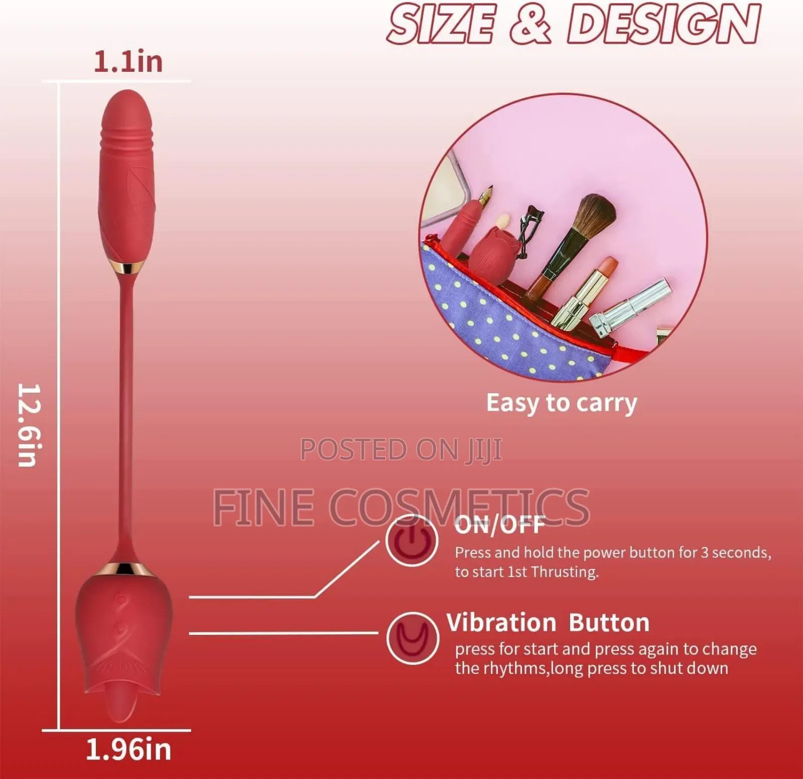 3in1 Dildo Electric Clitoris Vibrator Pussy Licking Fo Women
