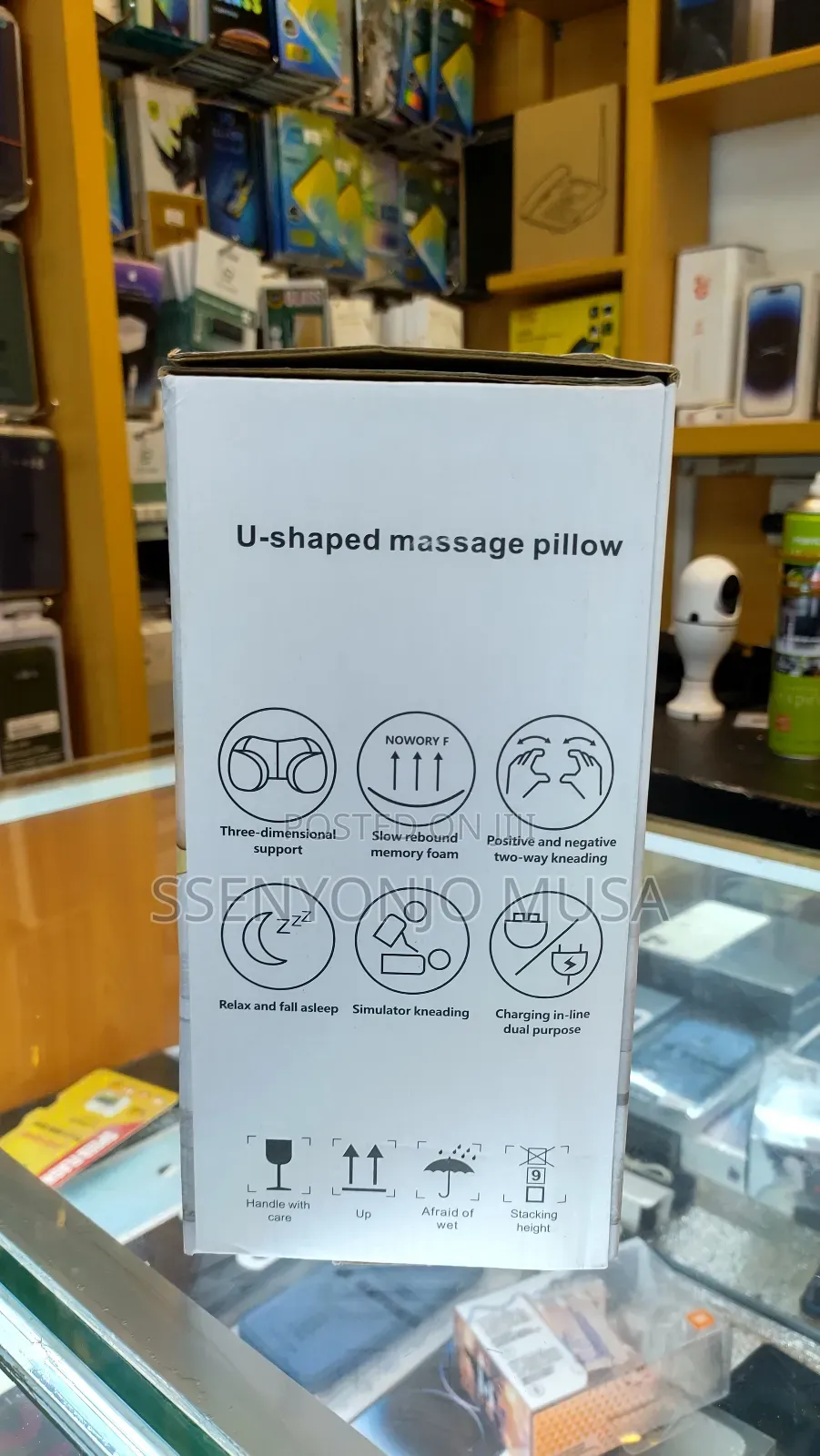 Massage Pillow - U-Shaped Neck Massager for Pain Relief