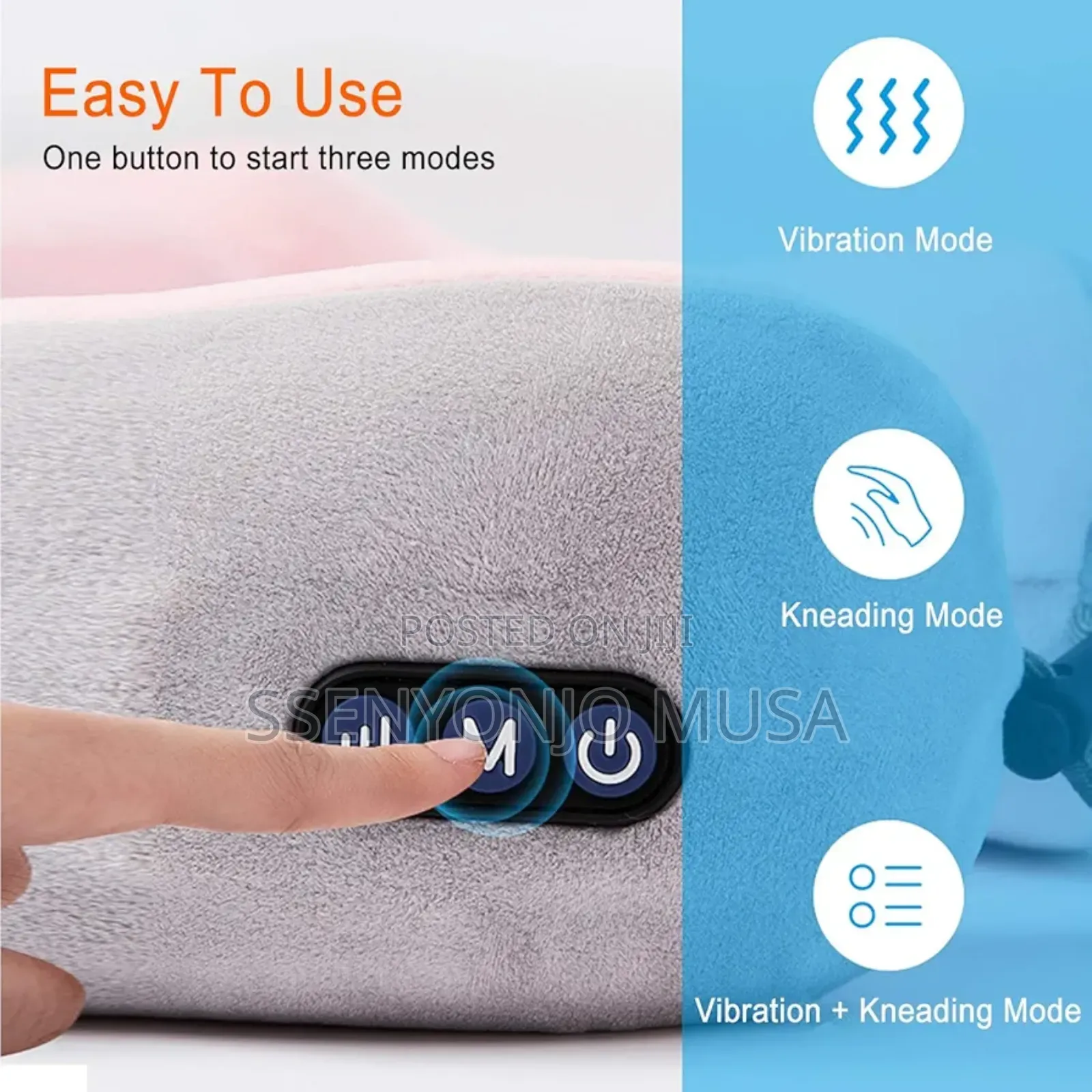 Massage Pillow - U-Shaped Neck Massager for Pain Relief