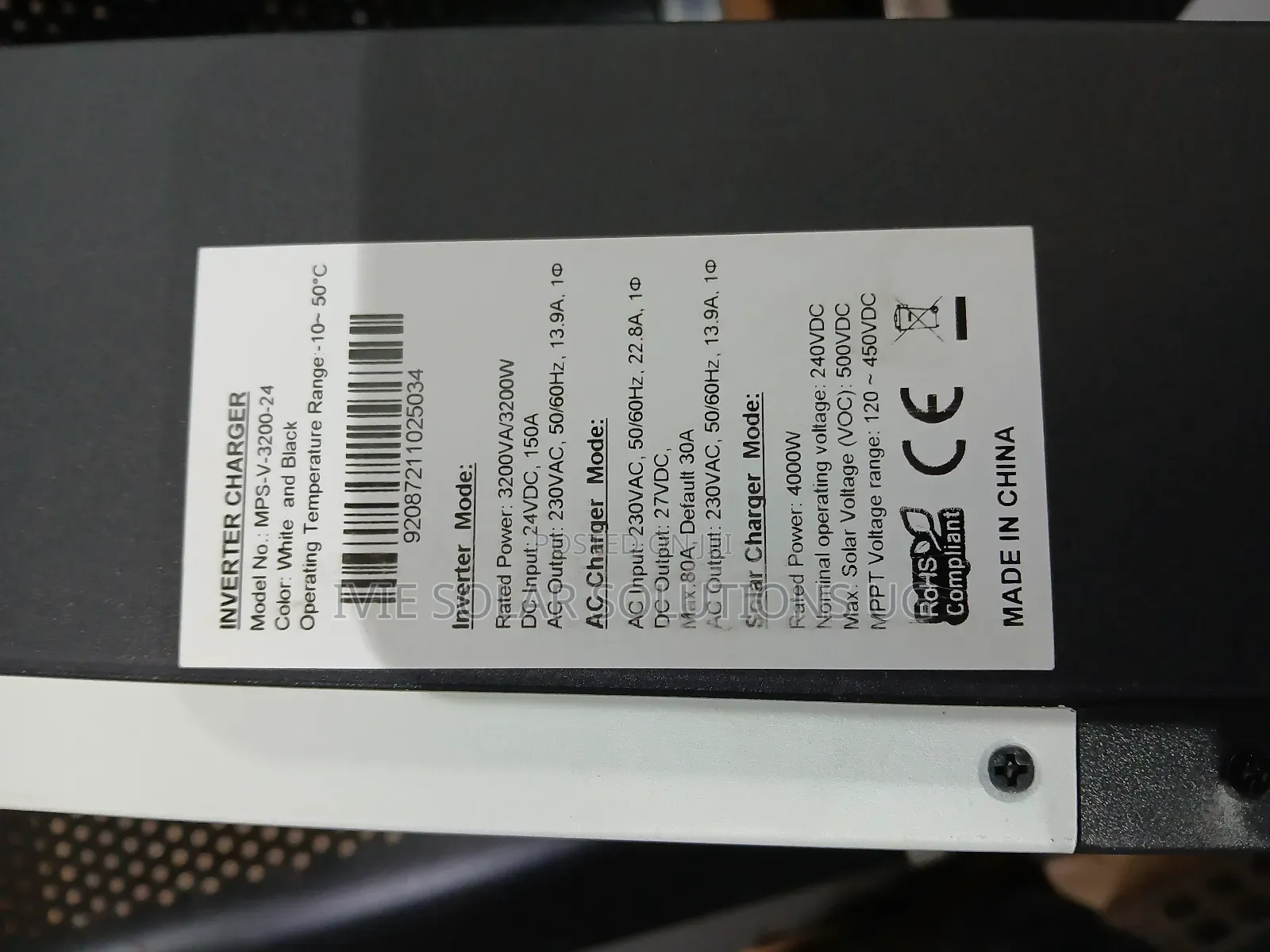 Hybrid Inverter 3.2kva/3200watts