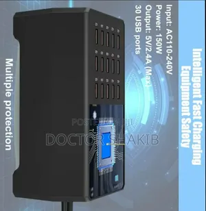 New 30-Port 150w/30a Multiple Usb Charging Station