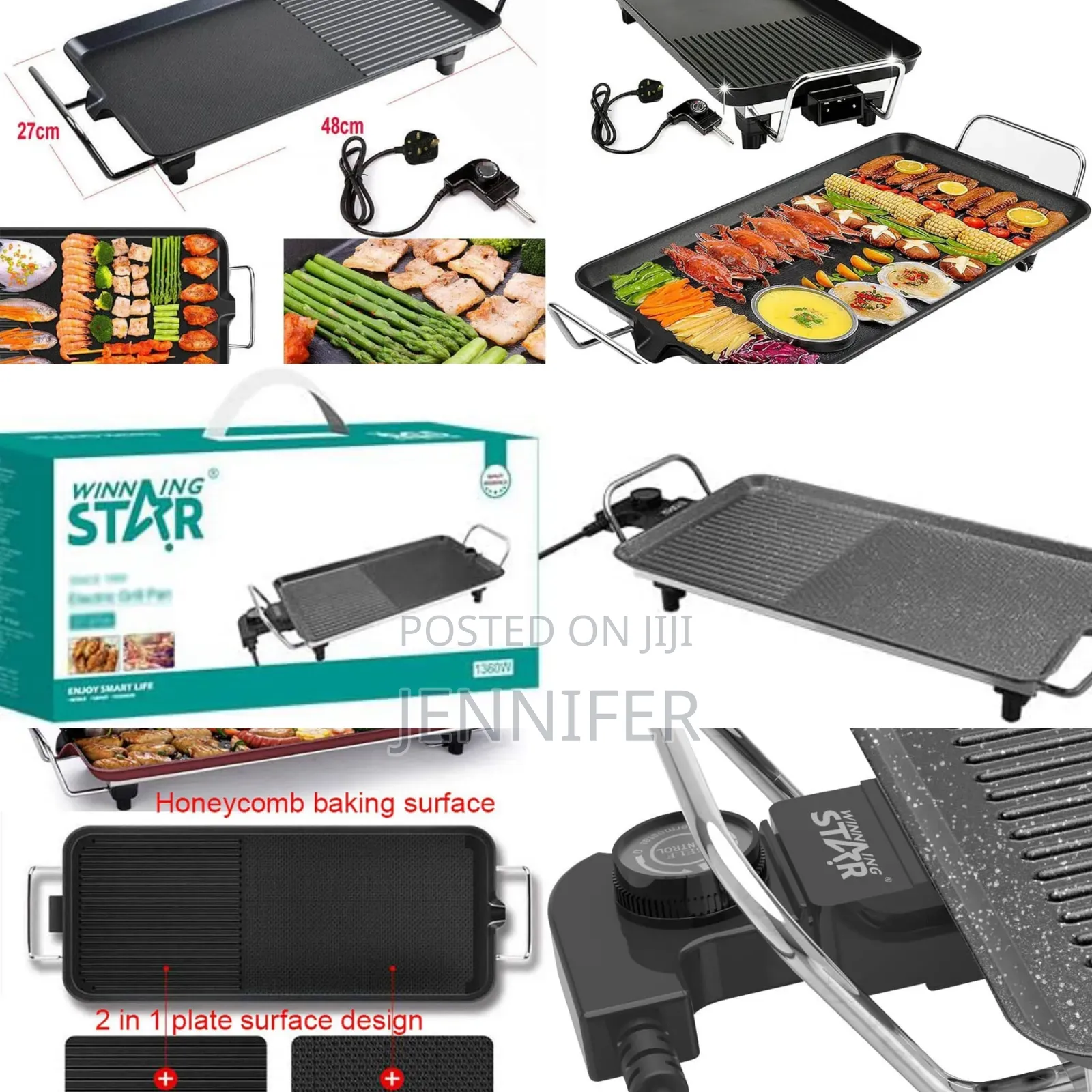 Winning Star 2in1 Electric Grill Pan