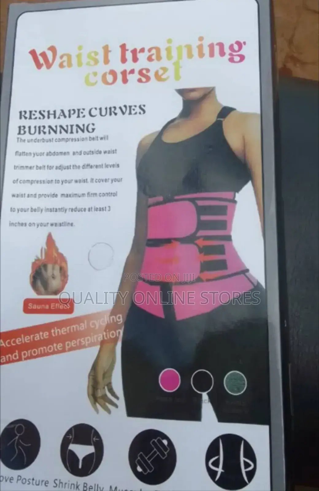 Pink and Black Women Waist Trainer