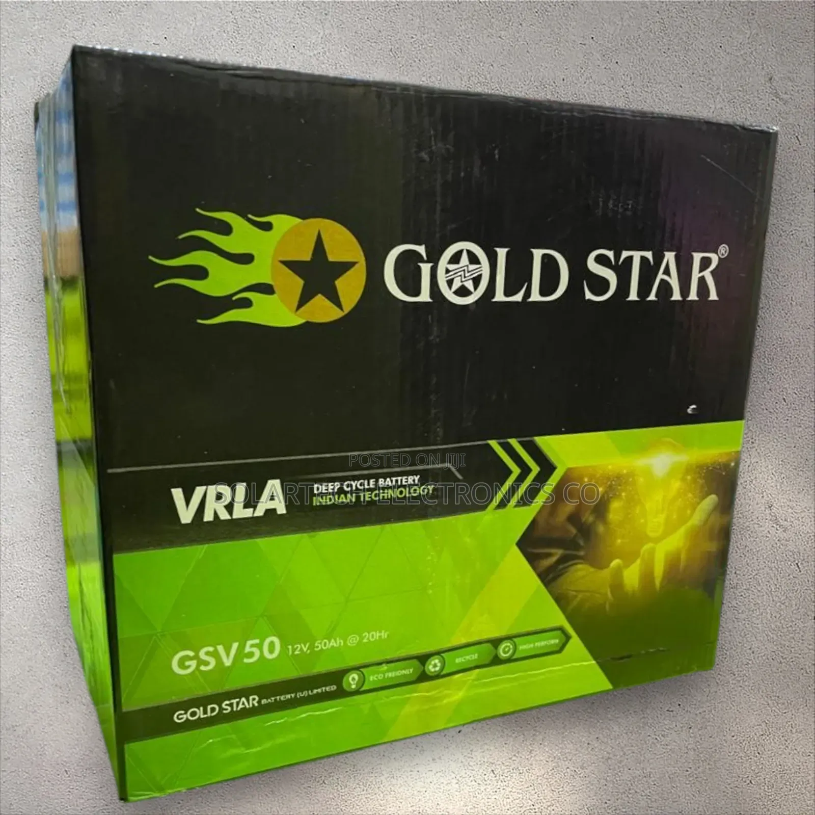 50ah Gold Star Solar Powder Battery Kakn