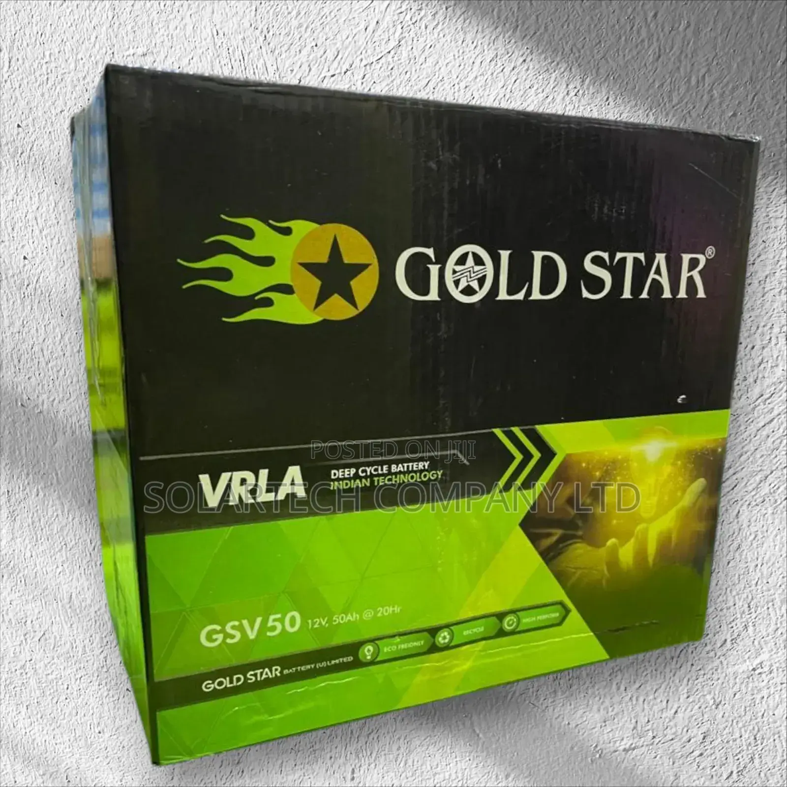50 Ah Gold Star Solar Powder Battery/ Long Lifespan