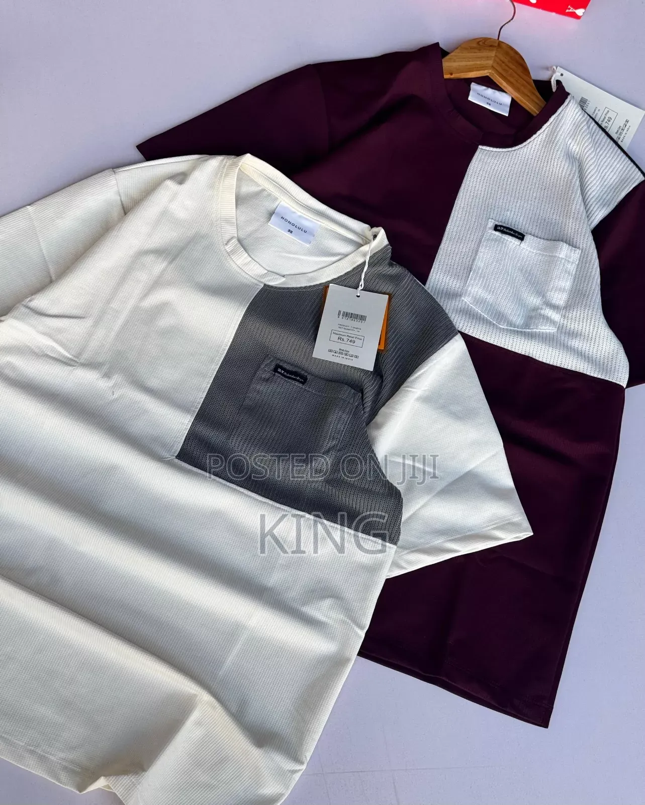 Fine -Guage Pocket T-Shirt