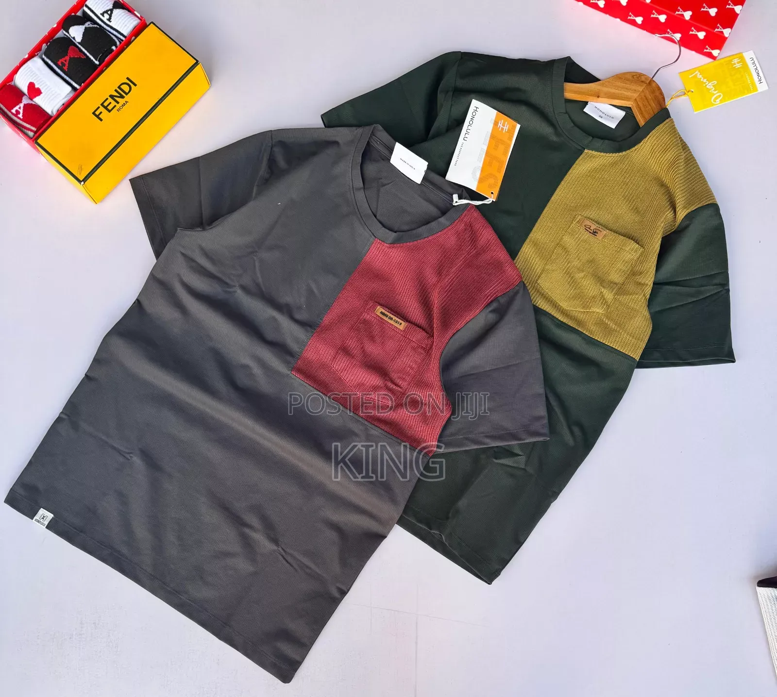 Fine -Guage Pocket T-Shirt