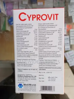 Cyprovit Caplets - For Weight Gain, Strength Vitality 30s