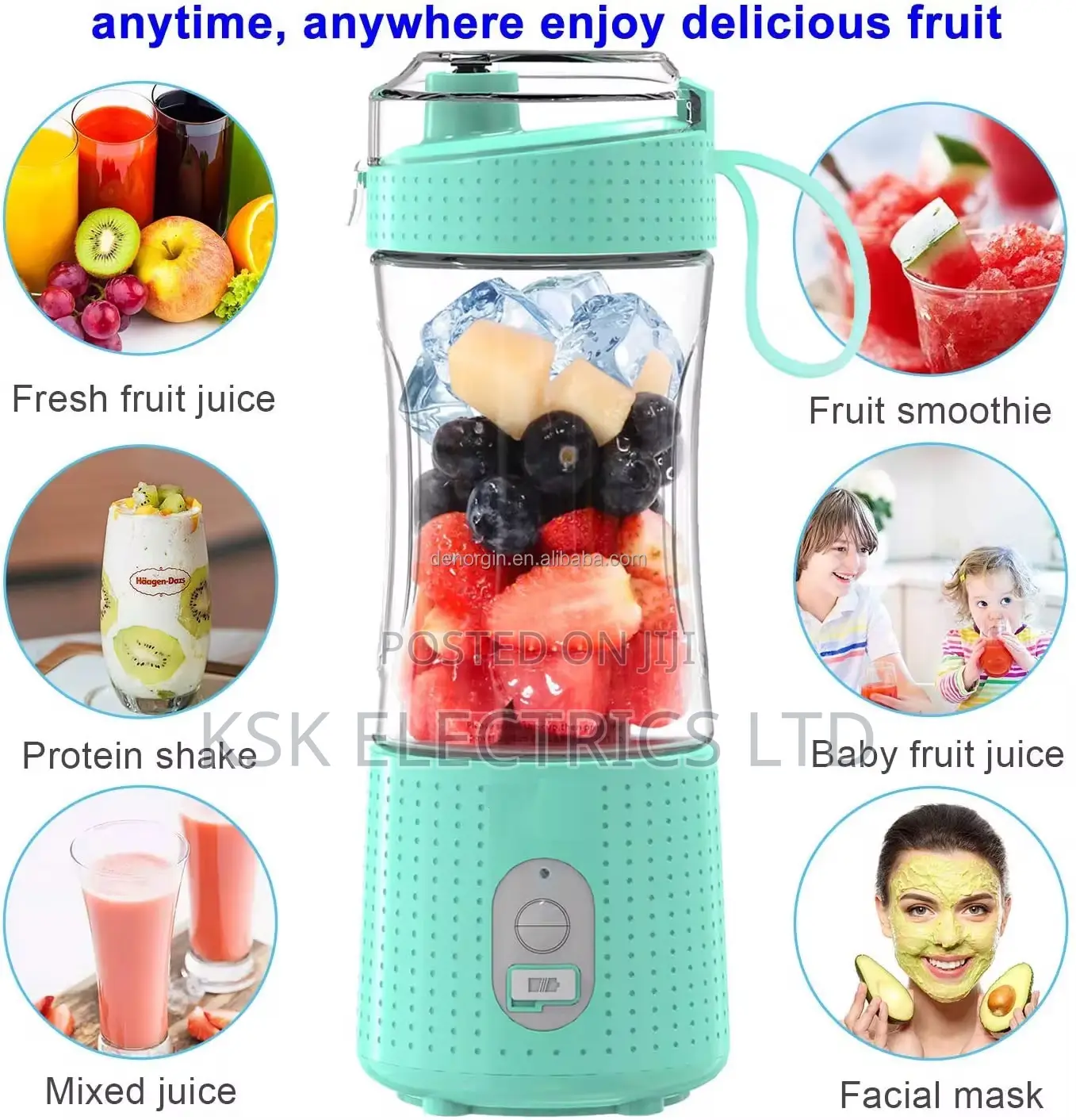 Portable Juicer Blender Usb Rechargeable Electric Juicer
