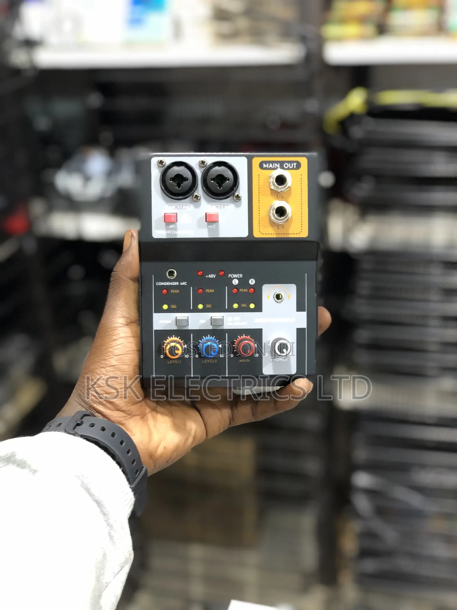 2 Channel Stereo Sound Studio Recording Audio Mixer