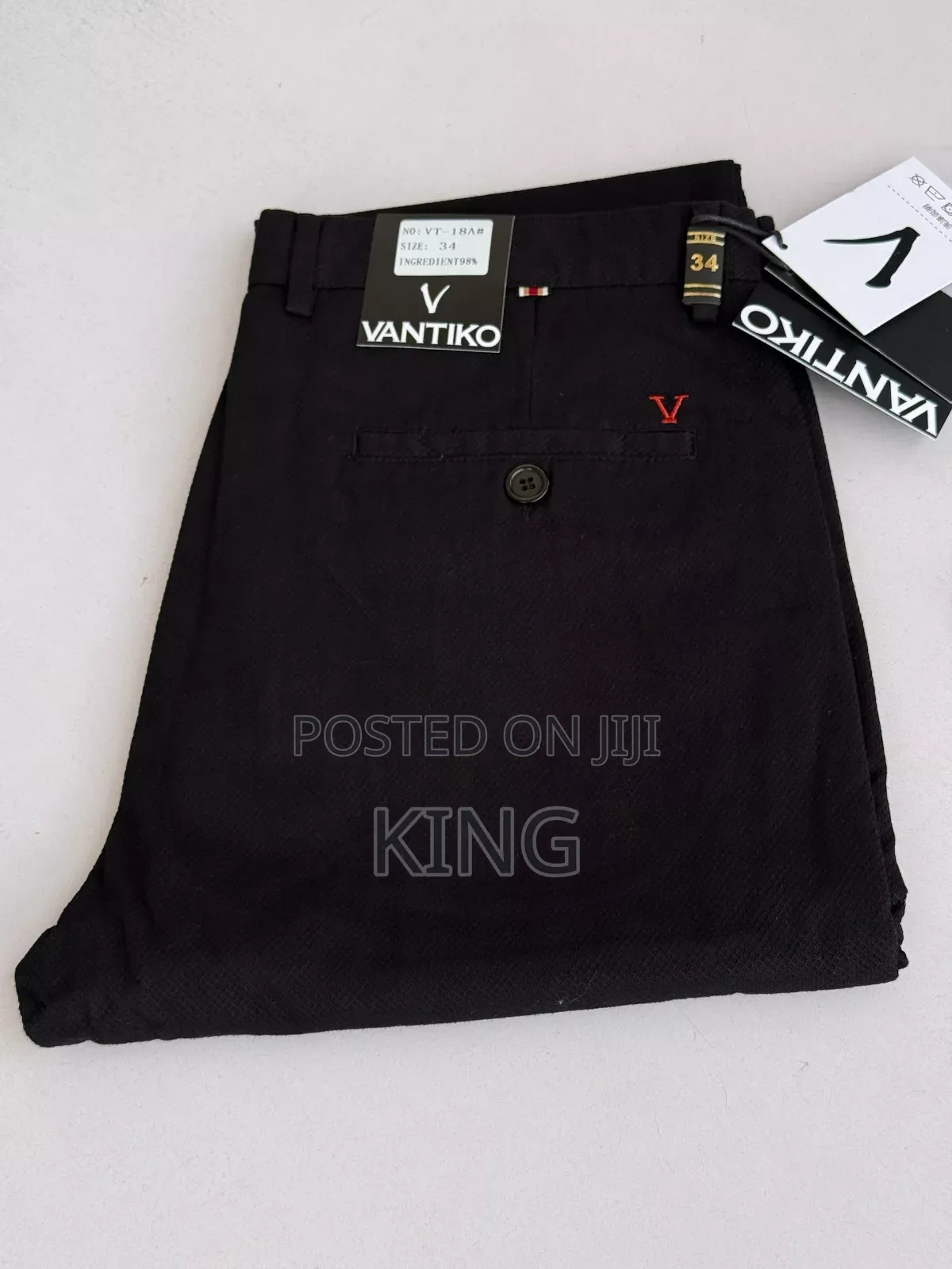 Vantiko Notch Kaki Trousers
