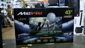 Mewe 43" Led Tv - DVB T2+S2 Frameless With Usb Video