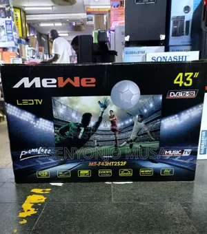 Mewe 43" Led Tv - DVB T2+S2 Frameless With Usb Video