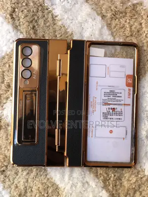 Samsung Galaxy Z Fold 3 Z Fold 4 Gold Phone Cover