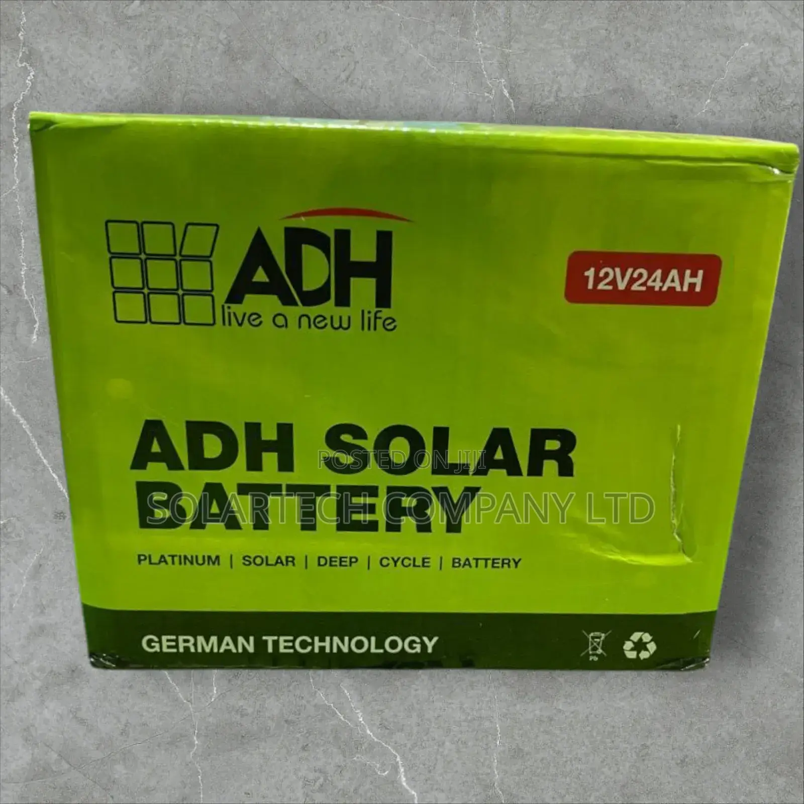 24 Ah Durable Adh Solar Powder Battery Kamu