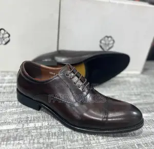 Genuine Leather Office Shoes Brown