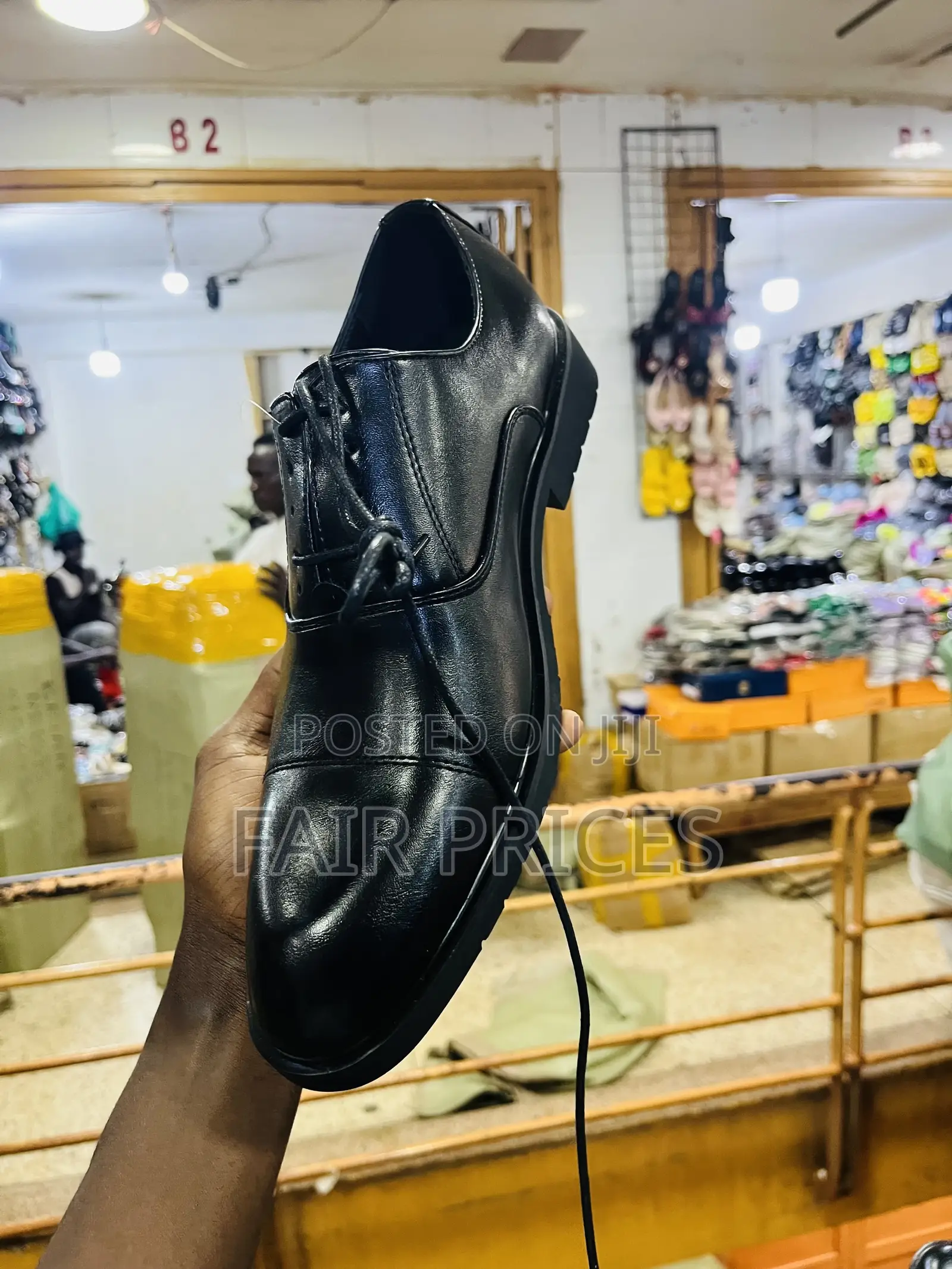 Office Lace Up Shoes Black Size 40-45