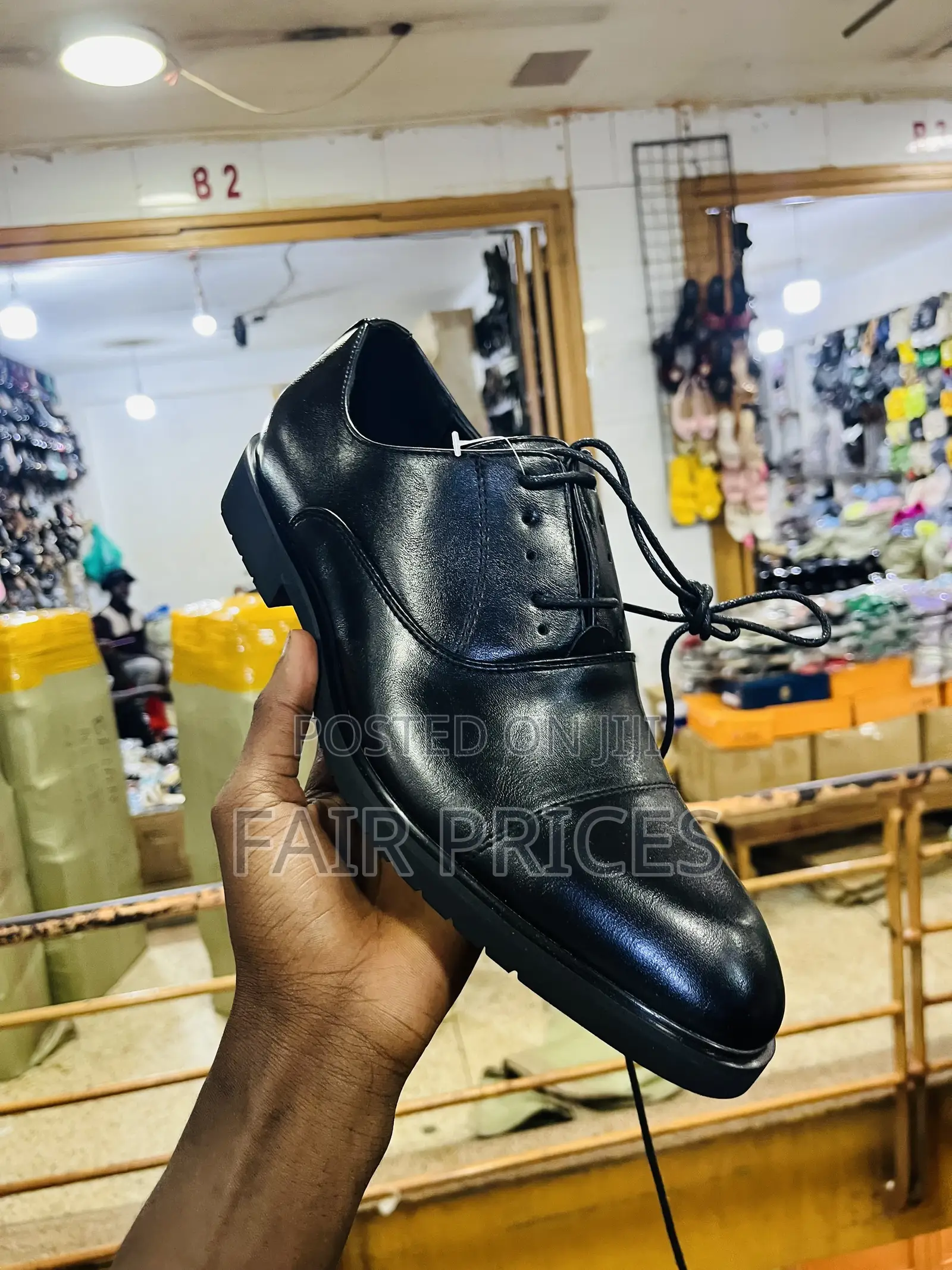 Office Lace Up Shoes Black Size 40-45