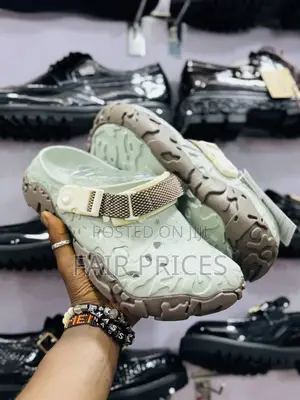 Original Crocs Black Green Grey Available